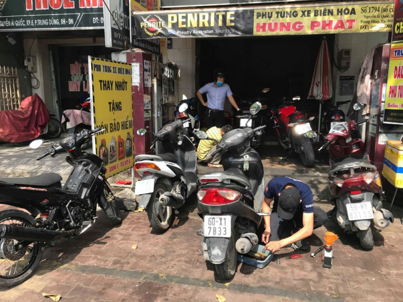 Trung tâm sửa chữa, canh chỉnh và bảo dưỡng xe máy tại Biên Hòa