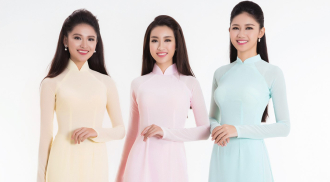 Hoa hậu Việt Nam duyên dáng cùng áo dài pastel 
