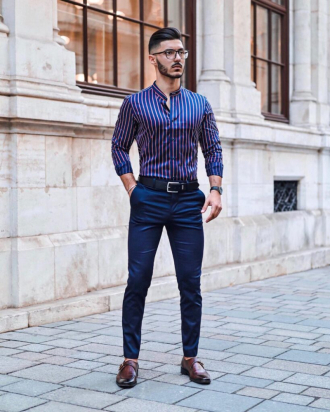 Tips phối áo sơ mi với quần trouser giúp chàng phong cách